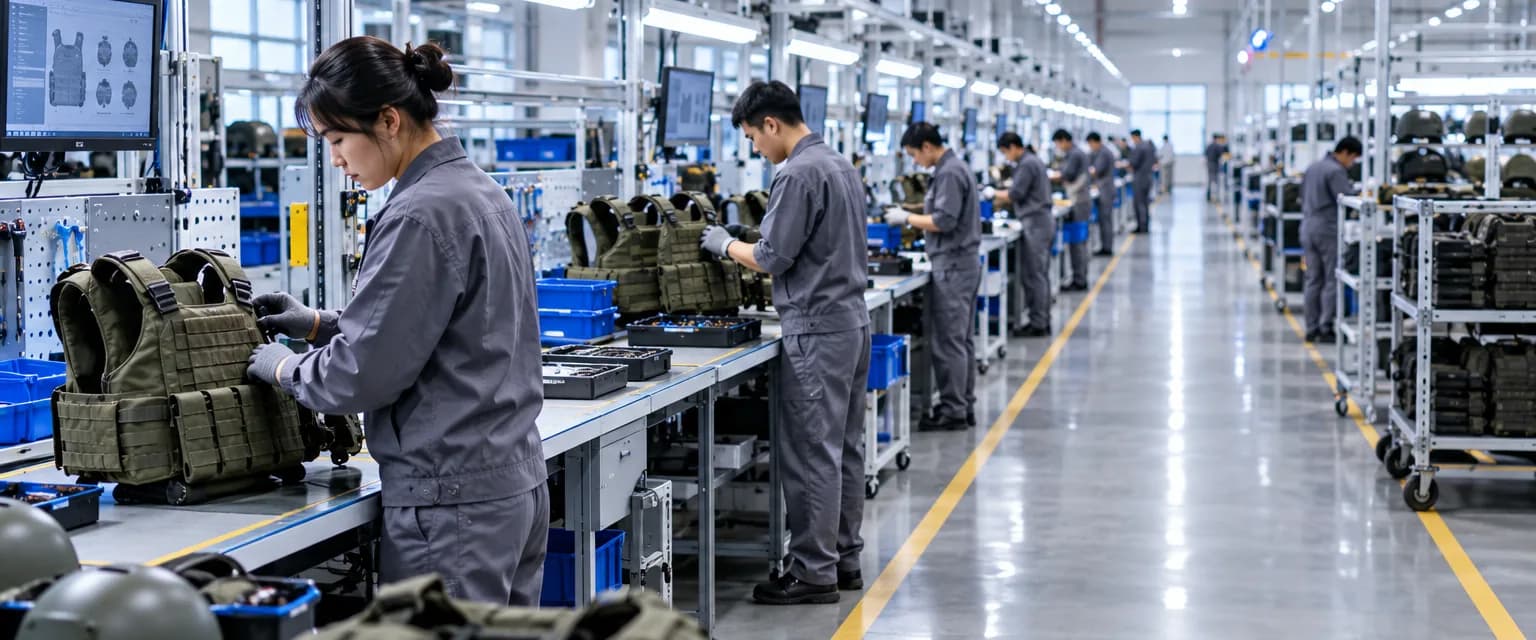 Production line manufacturing specialised equipment